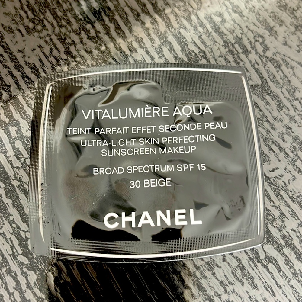 Chanel Sunscreen makeup sample. Great for travel.